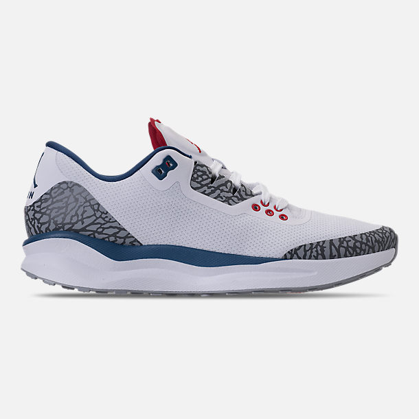 Air Jordan Zoom Tenacity 88 Cement White Blue Red Running Shoes - Click Image to Close